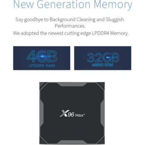 100PCS X96 MAX PLUS Set-Top-Box Amlogic S905x3 Media-Player Wifi TV BOX Max-Plus Android 9.0 8K H.265