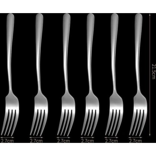 Dinner Forks Set 6/12/18/24/30 pcs Stainless Steel Cutlery Set Dinnerware Forks Spoons Kitchen Set Tableware Set Dropshipping