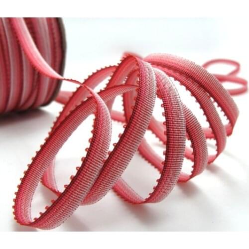 10 Yards 1/4 Inch (7mm) Picot Ombre Ribbon Trim|Red Narrow|Polyester|Picot Edge|Doll Trim|Embellishment|Bow Flower Supplies