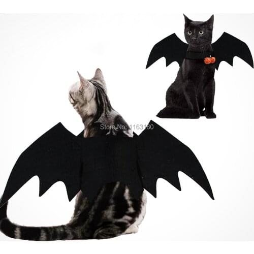 12 pcs/lot Pet Accessories Cosplays Dog Clothes Bat Wings Costume for Dogs Cats Halloween Party Supplies