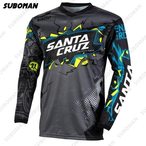 2021 Motorcycle pro team endurance downhill riding jersey mtb santa cruz mountain bike DH cross-country BMX motorcycle shirt
