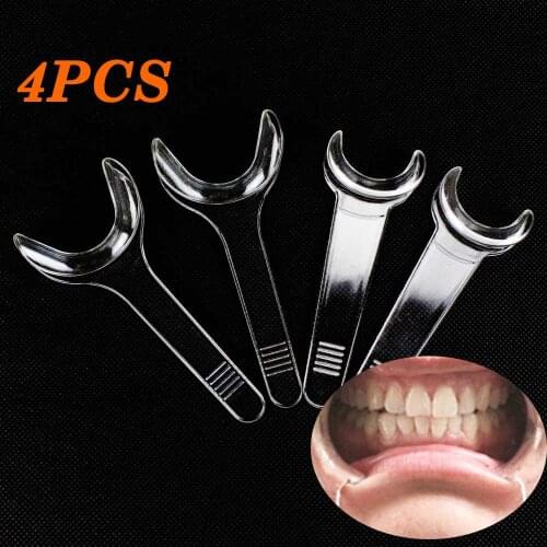 4pcs/1pcsSets Dental T-Shape Intraoral Cheek Lip Retractor Opener Child/Adult Dentistry Materials