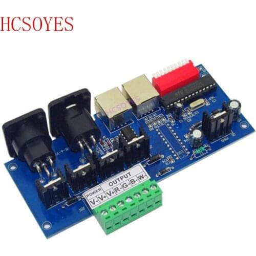 4CH led decoder,4A each color DMX512 Constant voltage common anode RGB controller