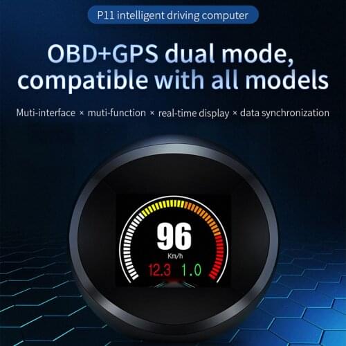 Car Head Up Display Car OBD Digital Meter Alarm Speed Water-Temp Digital Oil Temperature Gauge Pressure Gauge