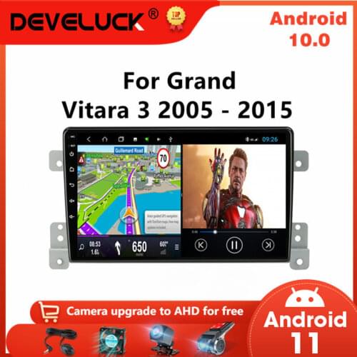 Android 10 Car Radio For Suzuki Grand Vitara 3 2005 - 2013 2014 2015 Multimedia Video player Navigation GPS 2Din RDS stereo DVR