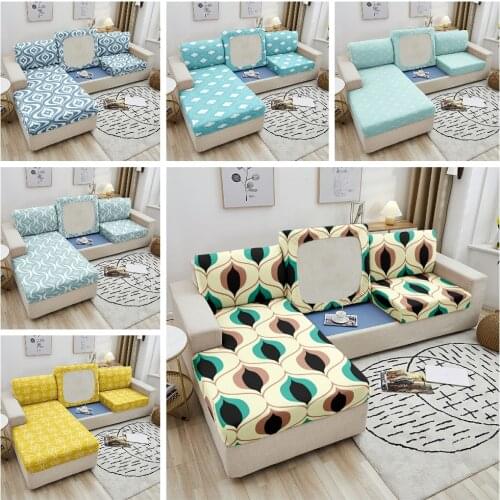 Sofa Cushion Cover For Living Room Furniture Protector Chaise Longue High Quality Slipcover Elastic Cushion 1/2/3/4 Seater