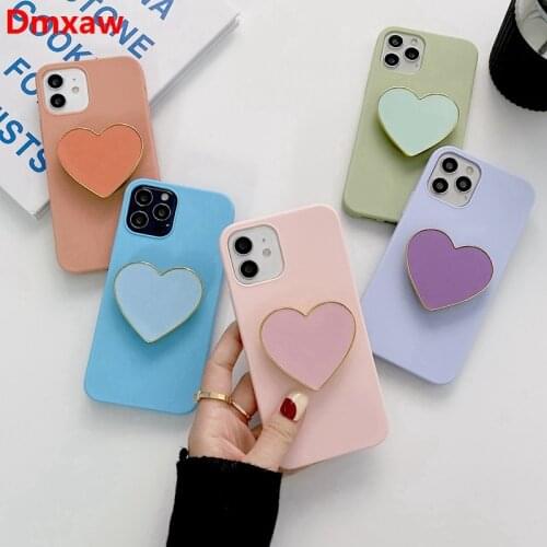 Phone Case For OPPO A94 A74 A54 A15 A12 A35 4G A93 A73 A53 A32 A31 2020 A55 5G A72 A52 A92 A91 Cover love bracket Holder Case