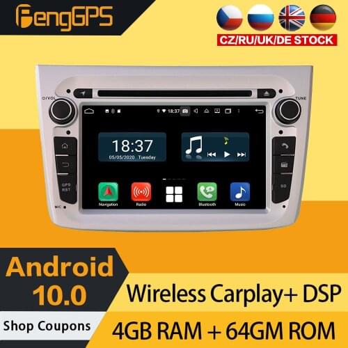 Android DVD Player For Alfa Romeo Mito 2008-2019 Touchscreen Multimedia GPS Navigation Headunit Car Radio Carplay Bluetooth PX6