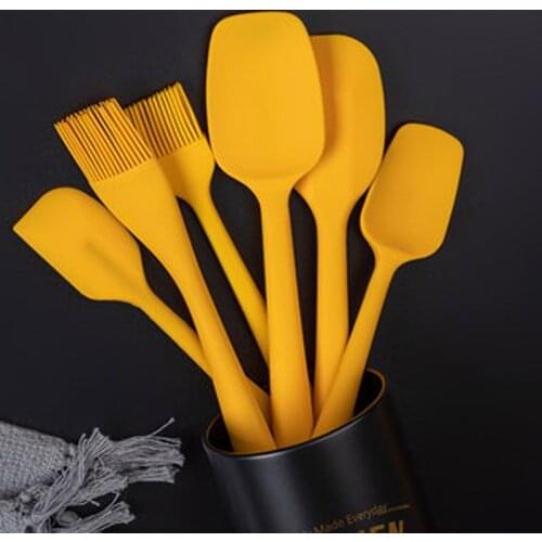 Food grade silicone baking tool set high temperature resistant scraper oil brush egg beater food tongs spatula