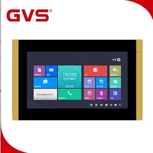 GVS TCP IP H series DC 24V Silver 10.1'' Video Intercom System Indoor Monitor
