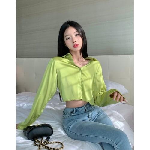 Женские атласные рубашки Izmestyeva China At AliExpress