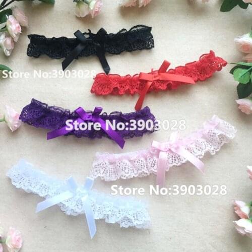 Sexy Girl Lace Bow Floret Leg Ring Garter Neck Ring Wedding Party Bridal banquet party dress up size Suitable for most Women NEW