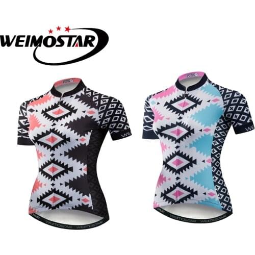Weimostar Summer New Girls Bike Jersey Women Cycling Clothing Cycling Jersey Pro Team Sport Shirt Short Sleeve Ciclismo Maillot