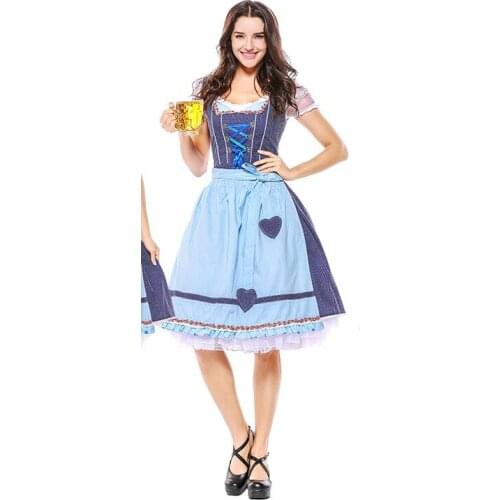 Germany Women Dirndl dress Bavaria Oktoberfest Lady dress