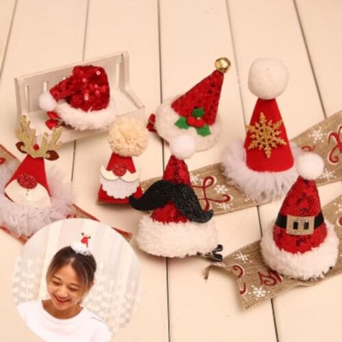 New Christmas Hair clip Christmas tree Santa Claus Hair band Baby Hairpins Headwear Girl Christmas Hair accessories