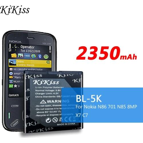 New BL 5 K BL-5K BL5K Battery For Nokia N85 N86 C7 X7 C7-00 Phone Rechargeable Battery