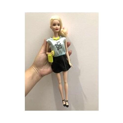 Rare Collection Quality Doll Toy Half Shaved Head Doll Set Girl Christmas New Year Gifts Toy Princess Doll Head Body Clothes Set