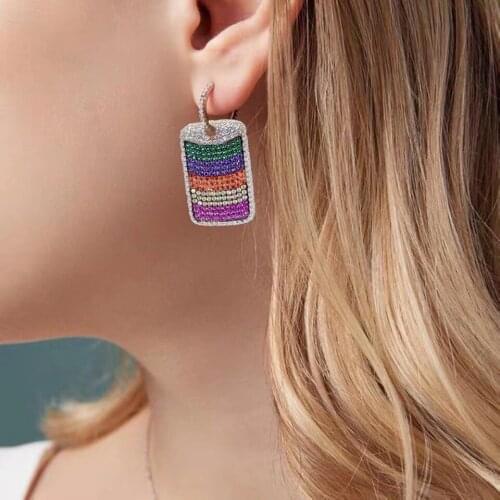 Accking trendy Luxury Ball Stud Earrings For Women Accessories Full Cubic Zirconia Earrings Jewelry Party gift