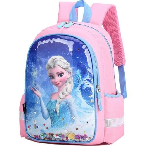 Disney Frozen Girls Cartoon Elsa Anna Schoolbag Girls Princess Sute School bag Kindergarten Backpacks Little Boys Girls Baby Bag