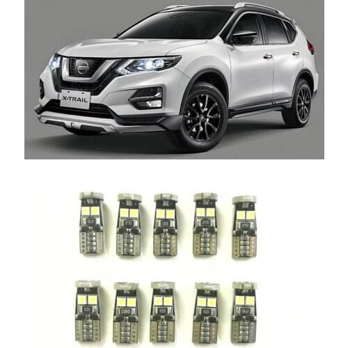 Canbus w5w Led interior lights For nissan qashqai juke x-trail tiida 350Z 370Z altima armada Kubistar LEAF Maxima Micra Murano