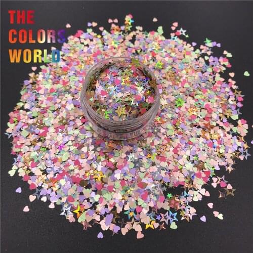 TCT-400 Mix Shape Mix Hollow Star Glitter Nails Glitter Nail Art Decoration Henna Tumbler Crafts DIY Accessories Party Supplier