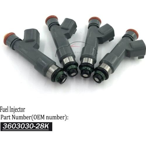 4 pcs/lot 3603030-28K Fuel Injectors Fuel Injector Nozzle For FAW Weber