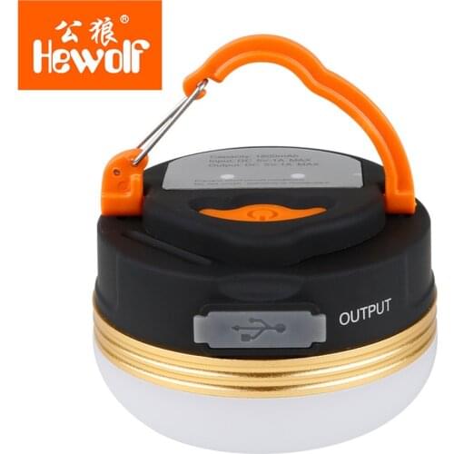 Hewolf Outdoor Lighting Flashlight Super Bright Multi-Purpose Camping Lights USB Tent Lights Camping Lights Led Rechargeable