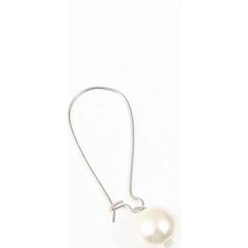 100pcs Metal U shape Earring Making Accessories iron Clip on earring Clasps Hooks Findings With Loop Clasp Round DIY Supplies