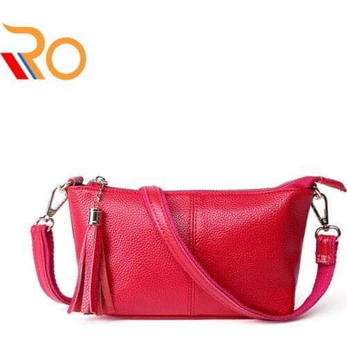 Women Handbag Genuine Leather Tote Bags Tassel High Quality Women Shoulder Bags Ladies Leather Handbags Women Fashion Bags 2019