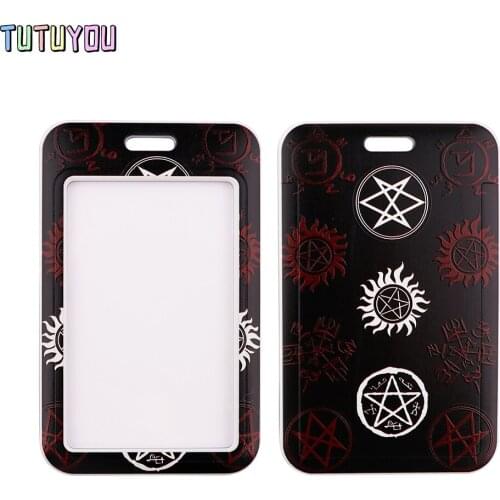 1pcs PC2960 TV Show Supernatural Bank Credit Card Holder Wallet Bus ID Name Work Card Holder For Child Card Cover Business Card