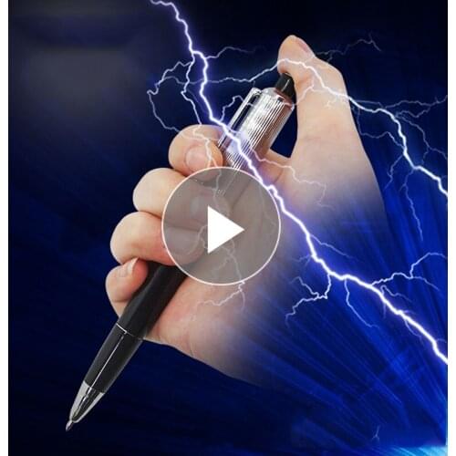 1PCS Electric Shock Pen Spoof Toy April Fool Mischievous Novelty Toy Funny Gadgets Toy Stress Relief Practical Joke Gag Prank