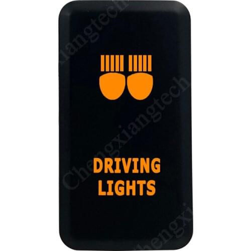 DRIVING LIGHTS Push Button Switch Orange LED For Toyota Landcruiser Hilux FJ Cruiser ON OFF Switch With Wire 12 Volt 3Amp