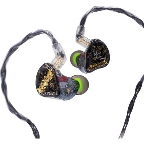 Fearless Audio x Crinacle DAWN 6BA+2 EST Drivers HiFi In-ear Earphone with 3.5-2pin Cable