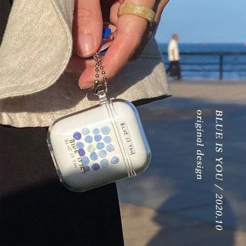 Korea Earphone Case for Airpod pro case Keychain Soft TPU Transparent Cute For Airpod 1 2 3 Cover INS Wireless Bluetooth Capa