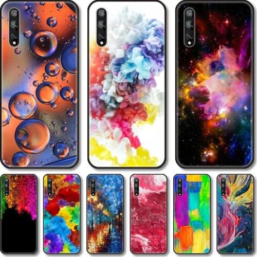 Color pictures Phone Case For Huawei Y 5 6 7 8 9 A P S Pro 2020 2019 Black Shell Cover