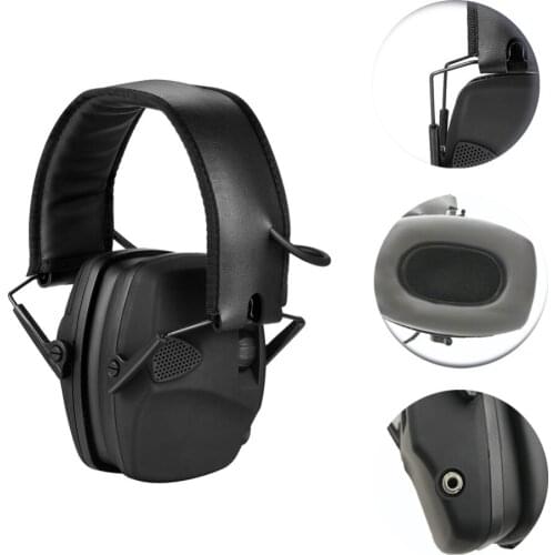 Electronic Earmuff NRR22DB Single Microphone Hunting Earmuffs Tactical Shooting Hearing Protection And Replacement Ear Cup