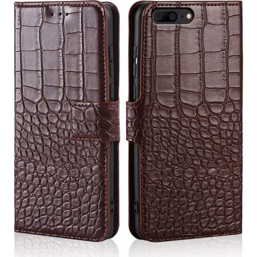 Phone Case for Oneplus 5 / One Plus Five A5000 Case Crocodile texture leather flip Case for Oneplus 5 Case Cover