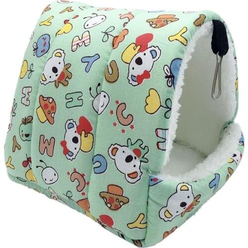 Pet Nest Hamster Hammock Winter Warm Plush Cotton Small Pet Hanging Cage SleepNest Bed For Guinea Pig Hedgehog Squirrel Cage Etc