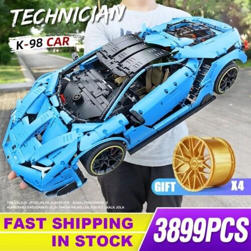 MOC Techic Super Car Lamborghinis Centenario 1:8 Hypercar Model Fit MOC-39933 Building Blocks Bricks Toys for Boys