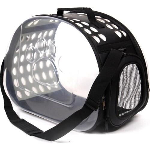 Cat Home Transparent pet bag fashion cat bag oblique cross pet out bag foldable washable four seasons universal Рюкзак для кошек