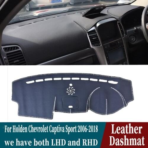 Leather Dashmat Dashboard Cover Pad Dash Mat Carpet Car-Styling accessories custom For Holden Chevrolet Captiva Sport 2006-2018