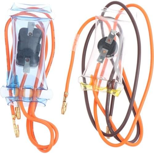 AC 250V 10A -7 Celsius Bimetal Refrigerator Defroster Thermostat Round Metal Fridges Defroster Thermostat