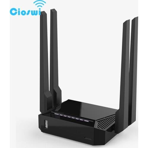 Cioswi WE3826 300Mbps Wireless Router 2.4G Wifi Hotspot 5dbi External Antennas Wider Coverage Support Keenetic Omni II Firmware