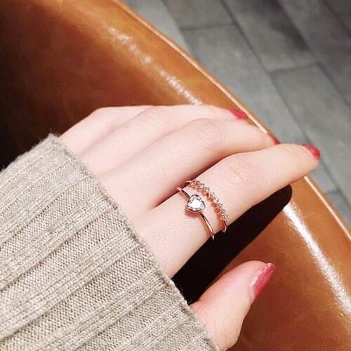 Minimalism Circle Glossy Silver Color Round Happy Smile Face Open Ring For Women Simple Cute Smiley Faces Adjustable Rings