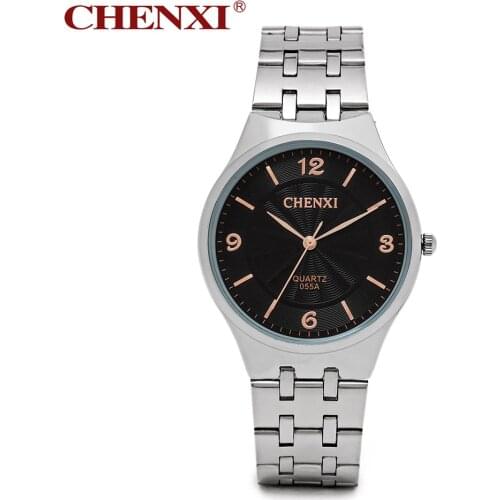 Men Women Quartz Watch CHENXI Luxury Sport Watches Business Silver Steel Watch Wedding Wristwatches Reloj Hombre 1pcs