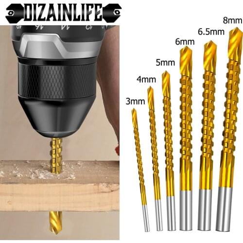6pcs/set Cobalt Drill Bit Set Spiral Screw Metric Composite Tap Drill Bit Metal Specia Multi-function Tap Twist Drill Bit Set