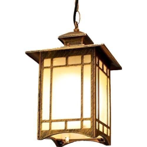 Outdoor chandeliers waterproof patio industrial lamps European kiosks corridors fixture Grape rack pendant light villa bra