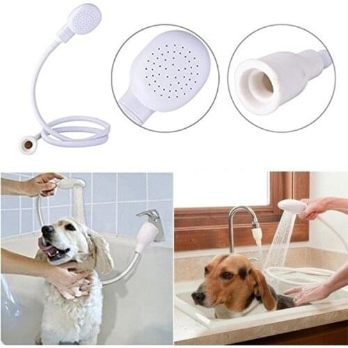 Pet Shower Head Hose Nozzle Water Saving Spray Dog Cleaning Bath Sprayers Drains Strainer Water Shampoo Baths Tool 127.4cm