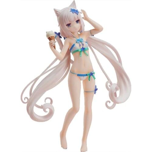 Nekopara Vanilla Swimsuit Anime Figure Pvc Model Cartoon Toy Anime Toys Gift Collectible Model Toys Desktop Ornaments
