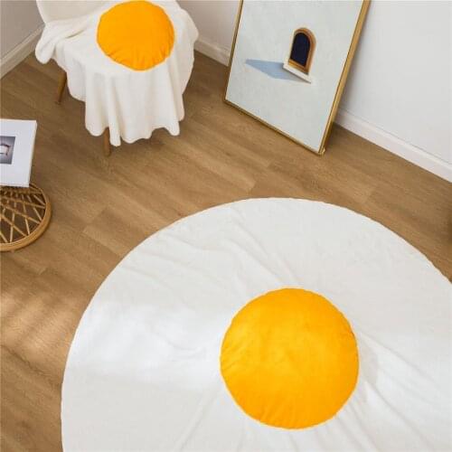 New Soft omelette blanket 73*88CM oval